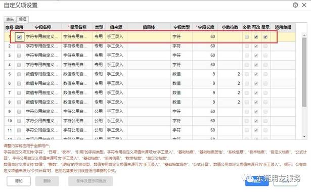 用友T+自定义项与自由项的区别